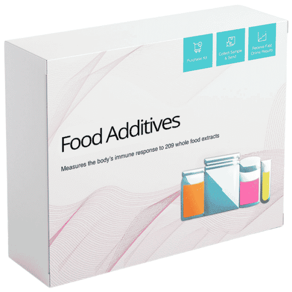 Measures the body’s IgG and IgA immune response to 57 commonly used food additives
